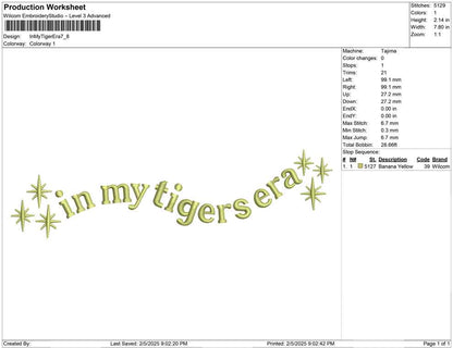In My Tiger Era
