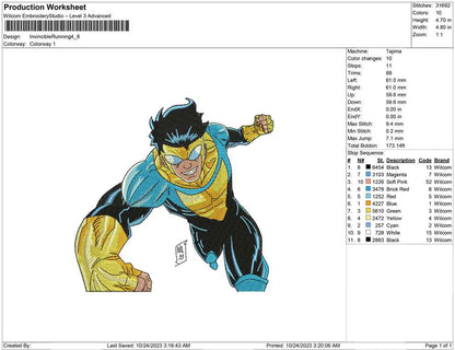 Invincible Running