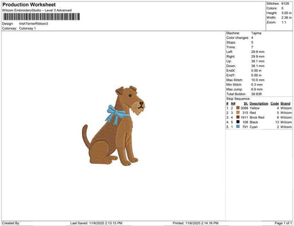 Irish Terrier Ribbon
