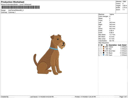Irish Terrier Ribbon B