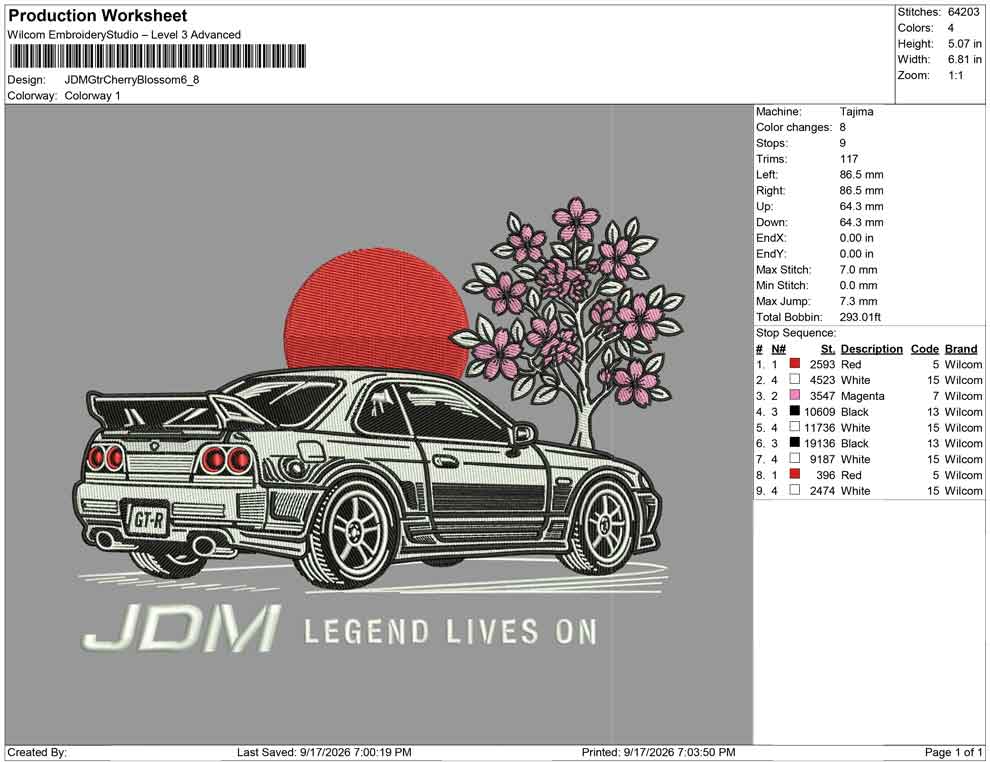 JDM Gtr Cherry Blossom