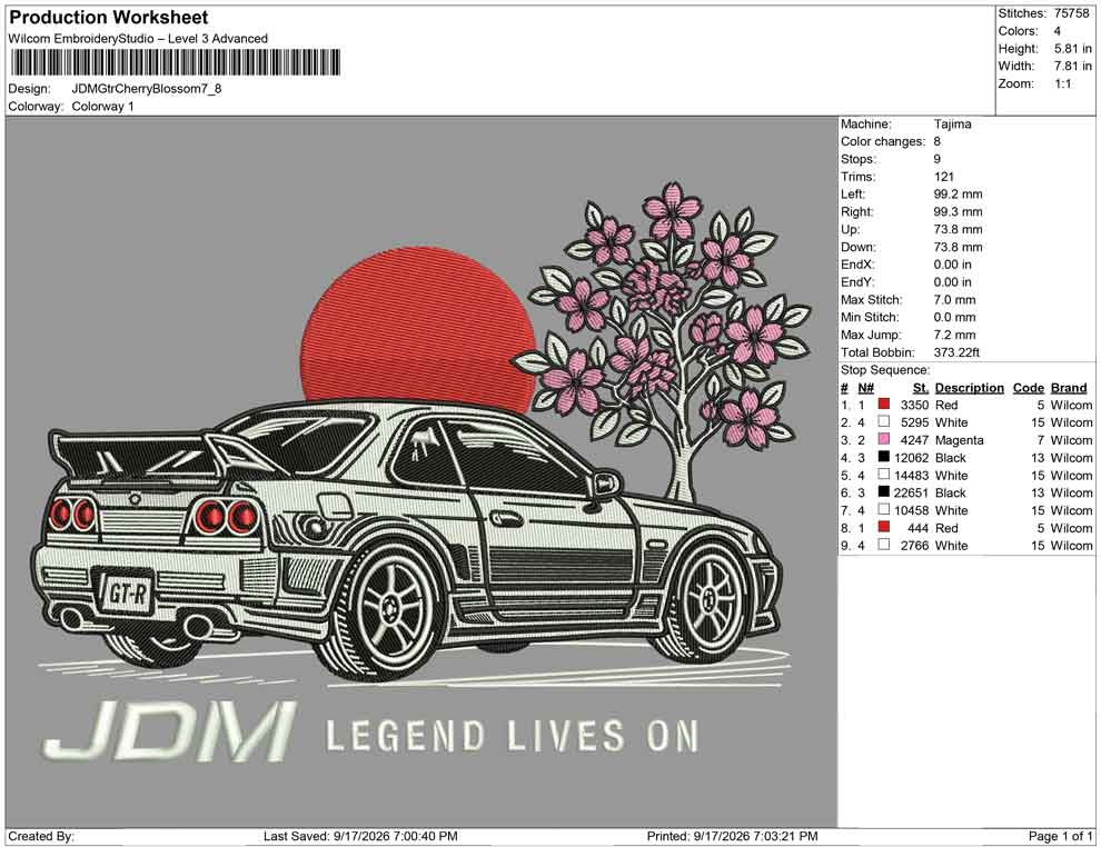 JDM Gtr Cherry Blossom