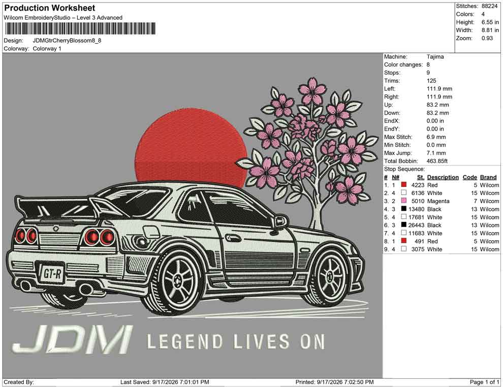 JDM Gtr Cherry Blossom