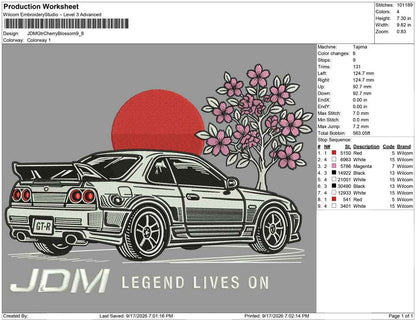 JDM Gtr Cherry Blossom