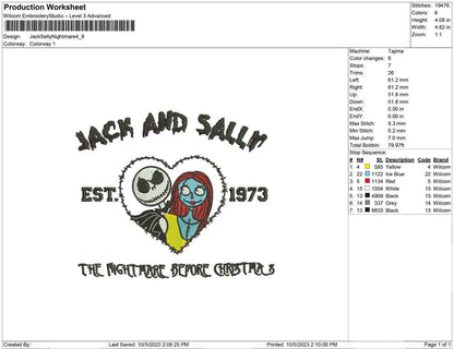 Jack and sally nightmare