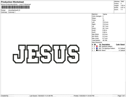 Jesus Applique