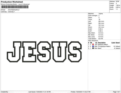 Jesus Applique