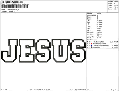 Jesus Applique