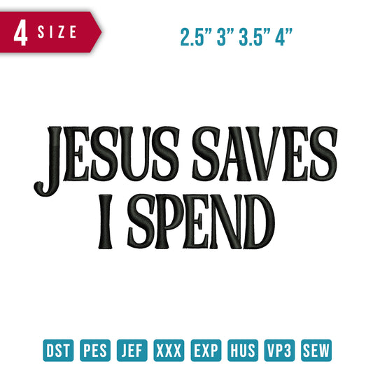 Jesus Save 3D Puff