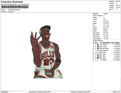 Jordan smoking