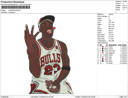 Jordan smoking