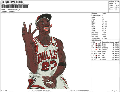 Jordan smoking