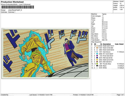 Jotaro ready fight