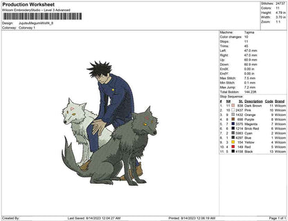 Jujutsu megumi wolf