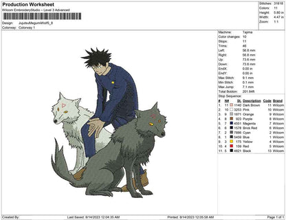 Jujutsu megumi wolf