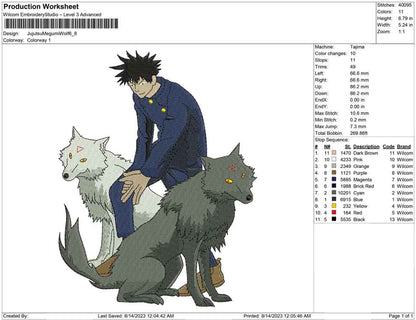 Jujutsu megumi wolf