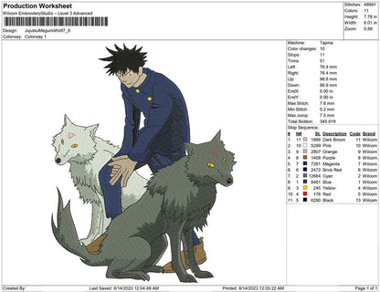 Jujutsu megumi wolf