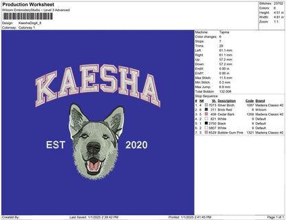 Kaesha Dog