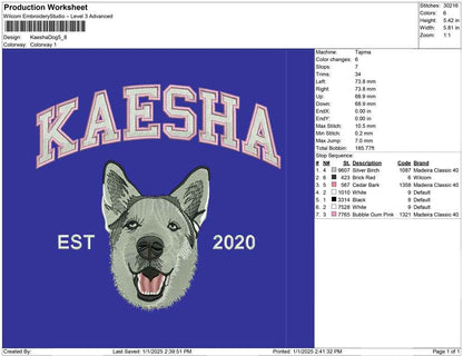 Kaesha Dog