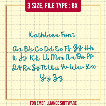 Kathleen 3D Font BX