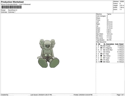 Kaws Grey
