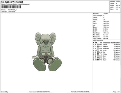 Kaws Grey