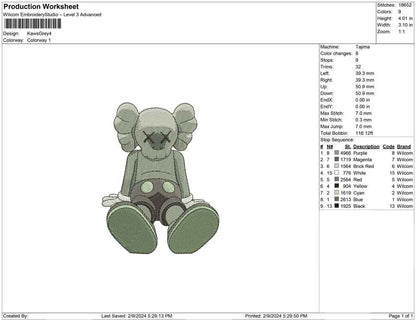 Kaws Grey