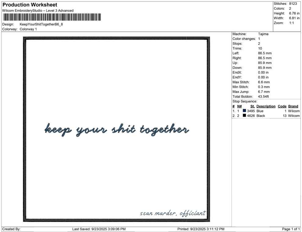 Keep Your Shit Together B