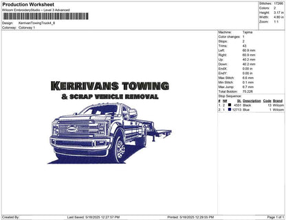 Kerrivan Towing Truck