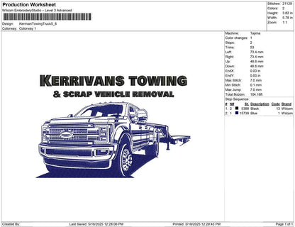 Kerrivan Towing Truck
