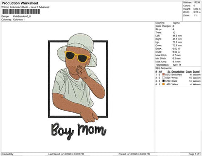 Kids Boy Mom
