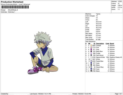 Killua Sitting