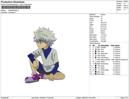 Killua Sitting