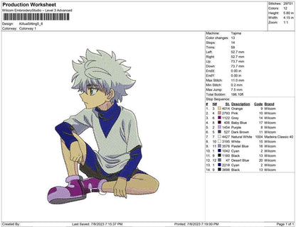 Killua Sitting