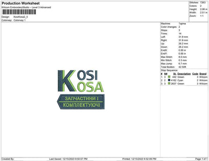 Kosi kosa
