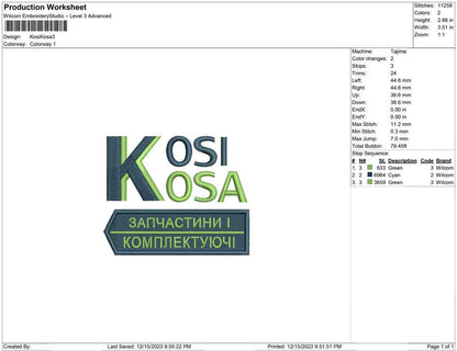 Kosi kosa