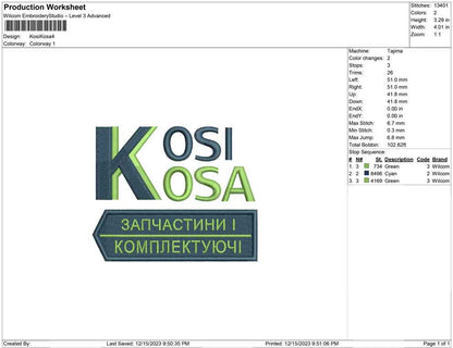 Kosi kosa