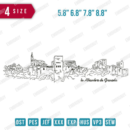 La Alhambra Line Art