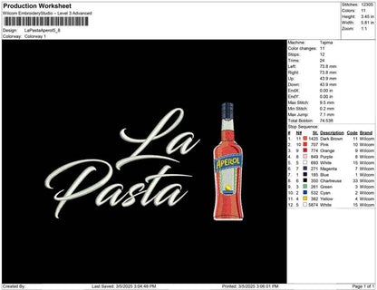 La Pasta Aperol