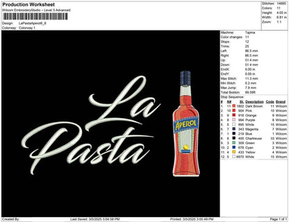 La Pasta Aperol