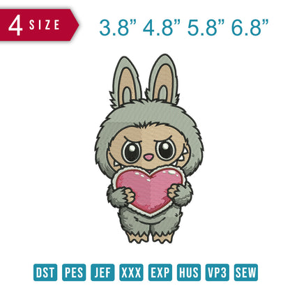 Labubu Cute Heart