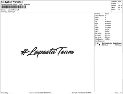 Lapasta Team