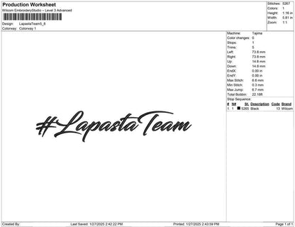 Lapasta Team