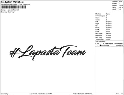 Lapasta Team