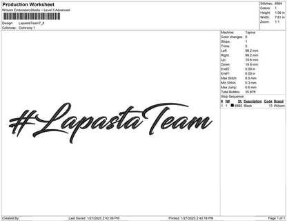 Lapasta Team