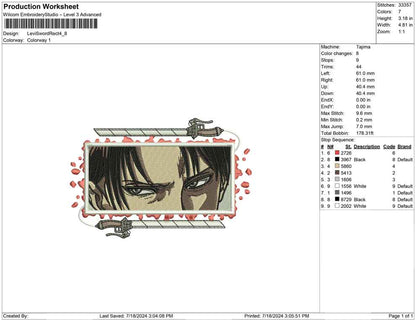 Levi Sword Rect