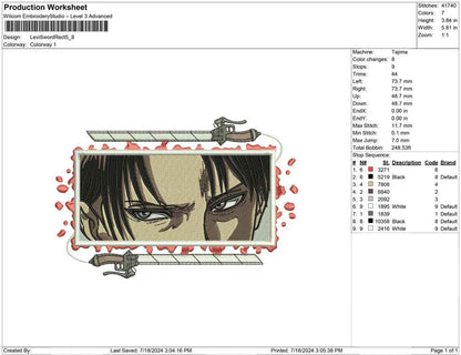 Levi Sword Rect