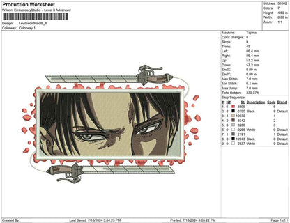 Levi Sword Rect