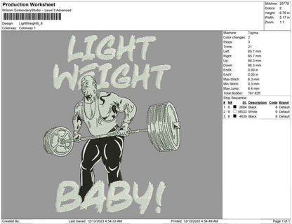 Light weight