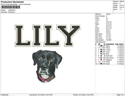 Lily dog